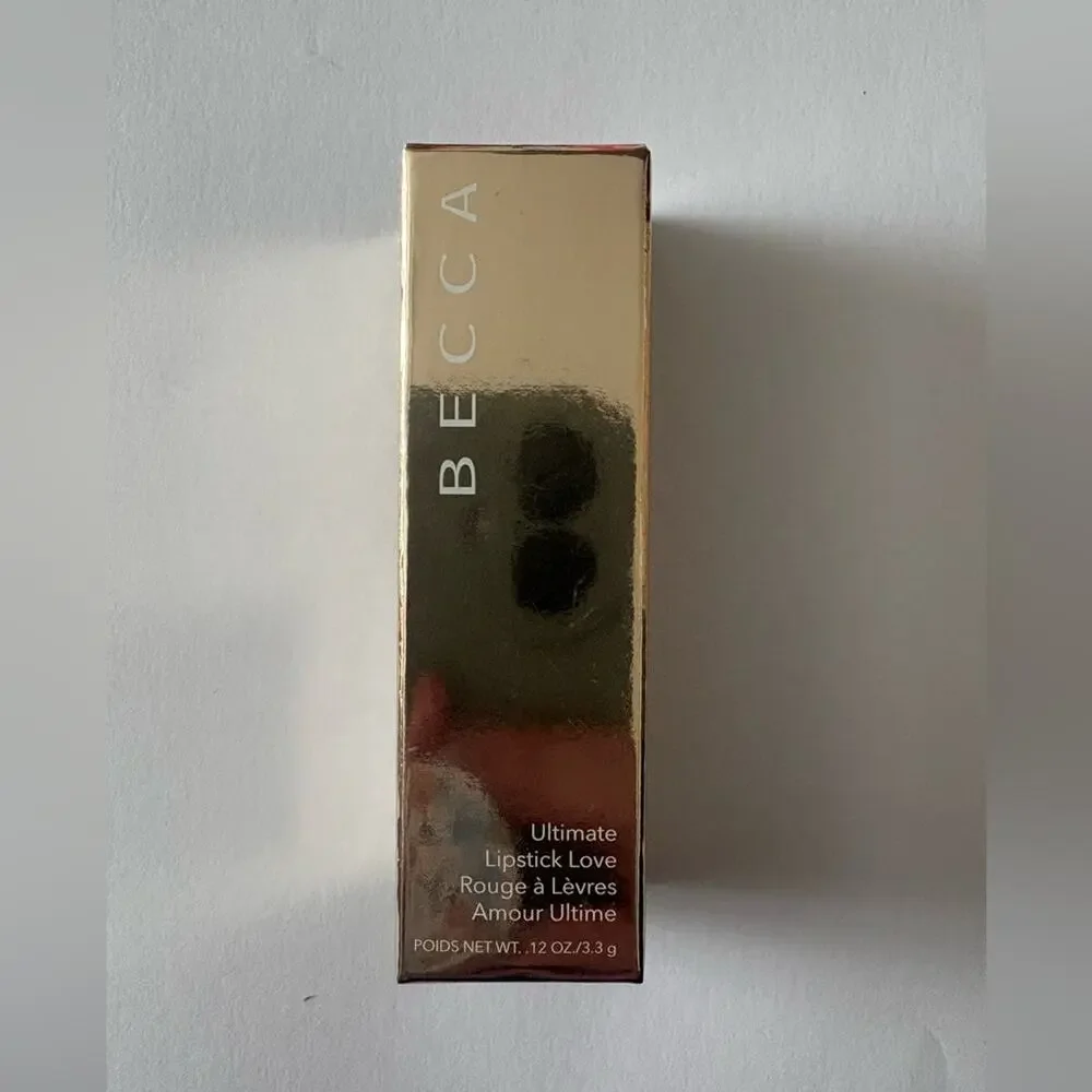 NWT Becca cosmetics ultimate love lipstick in shade ember - warm deep red